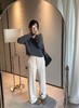D120237秋冬季加绒松紧抽绳高腰糯米裤女款长裤 商品缩略图3
