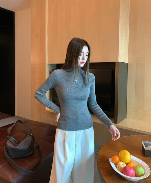 🐑口碑ICICL*E小禾家无缝一体织羊毛衫毛衣120201 商品图8