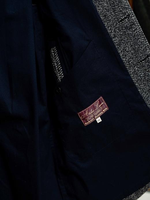 Atelier Lavoro 灰色人字纹巴尔马肯大衣 商品图3