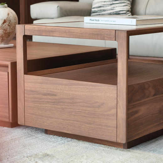 【中古风-ZG221/ZG222茶几】黑胡桃/客厅/茶几 商品图2