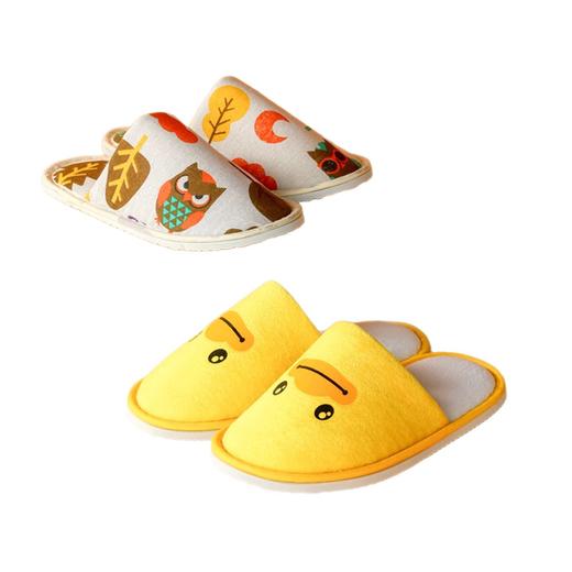 现货儿童一次性拖鞋防滑独立包装酒店宾馆民宿待客可爱卡通拖鞋 商品图4