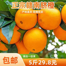 【龙记粉丝福利】正宗江西赣南脐橙果园直发新鲜现摘鲜甜无籽