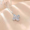 【四叶美满】S925纯银海蓝宝四叶草吊坠【CW-DZ07066】 商品缩略图2
