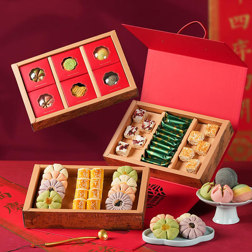 【云窗满福礼盒】悠享时2025春节年货礼盒装中式糕点过年走亲戚送礼品新年高端点心团购1049g 商品图5