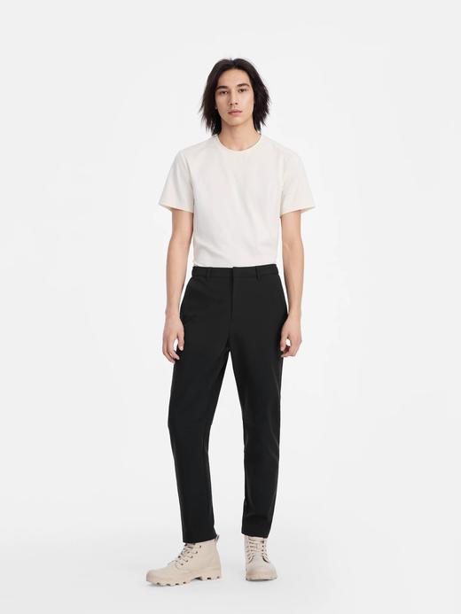 艾高男士防泼水透气内里磨毛保暖长裤软壳四面弹休闲裤 商品图1