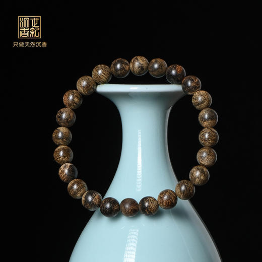 天然达拉干沉香手串 沉水级 7.5mm*24颗 5.6克 SP12257 商品图0