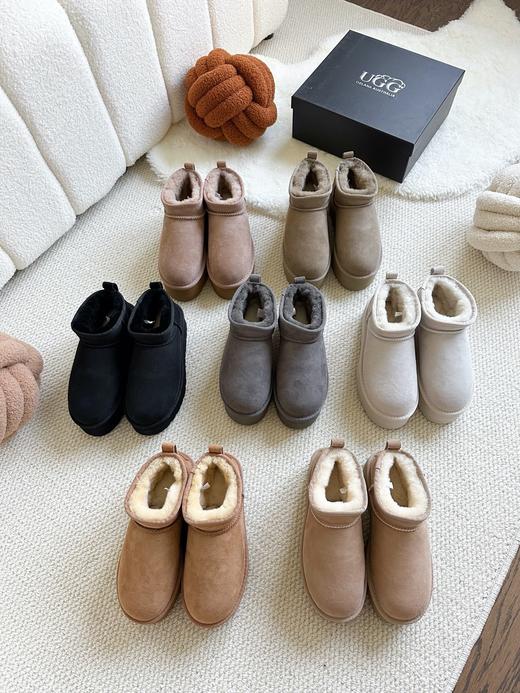 OZLANA  雪地靴系列 经典迷你厚底短筒雪地靴 商品图1