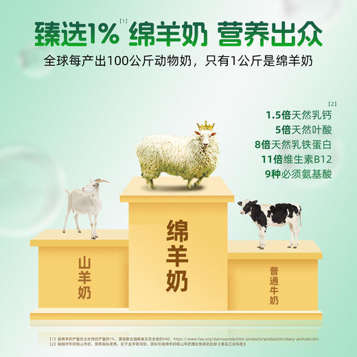 百跃西谱绵羊奶免疫蛋白中老年成人配方绵羊乳粉500克罐装独立包装 商品图2