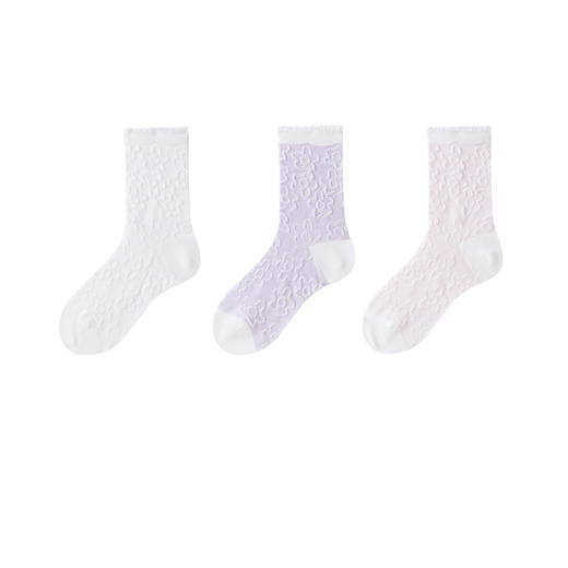 女童中袜三双装春季新款安奈儿童装JG617610 商品图4