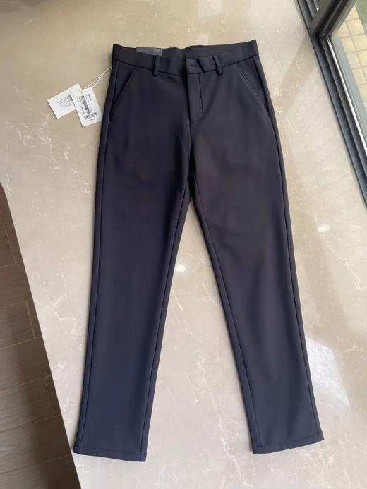 冬季新款立体剪裁合身版型男士一体复合加厚奥粒绒保暖有弹性抗皱休闲裤纯色长裤子 商品图4