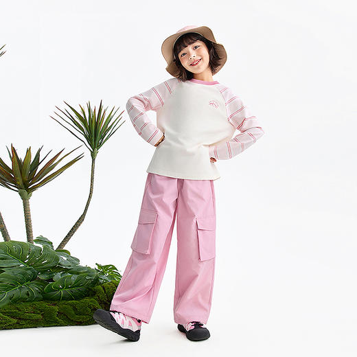 男女童圆领长袖针织衫春季新款安奈儿童装EM611567 商品图5