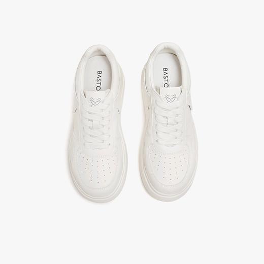 【云粉节】BF楼百思图2026春季新款厚底增高小白鞋板鞋女运动休闲鞋UCG07AM6吊牌价899.现价499 商品图2