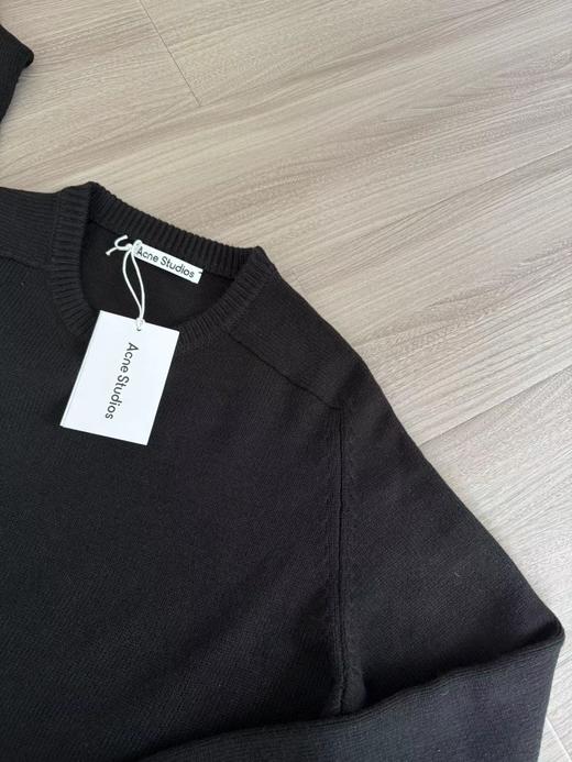 D120215秋冬黑夜系列简约慵懒感男女同款圆领套头羊毛衫毛衣 商品图8