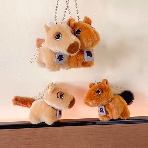 超萌磁吸对装小鼻噶纯牛马毛绒匙扣-纪念日百货门店同款167543162 商品图2
