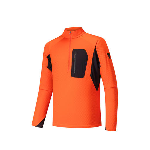 安踏冠军户外系列AGX高海拔徒步OCTA长袖T恤保暖薄绒T恤152540411 商品图0