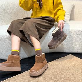 【不一样的雪地靴】JEHURFIE纪华菲小耳朵！厚底防泼水雪地靴，质感高级且纹理细腻，耐磨又具时尚感AB25579