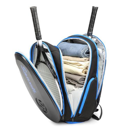 SANXDI网球拍包硬壳隔热仓羽毛球双肩包男女款大容量鞋仓运动背包 商品图3