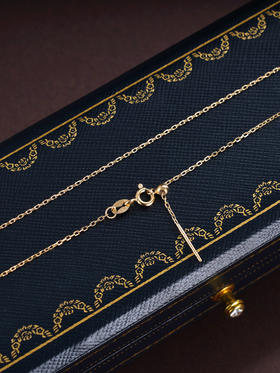 子佩集S925银O字链项链【30CHZXL】纯银镀金搭配链万能插针2412