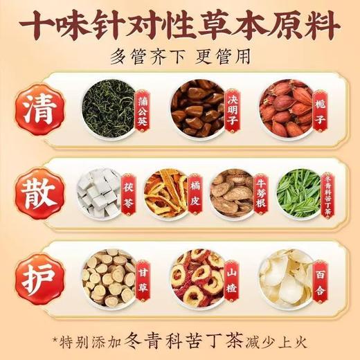 北京同仁堂蒲公英散节茶 源自古方 甄选原材 蒲公英百合栀子茶养生茶 商品图3