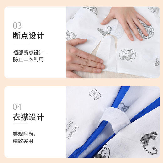 一次性桑拿服按摩蒸桑拿洗澡专用浴服男女通用一次性浴服浴袍批发 商品图2