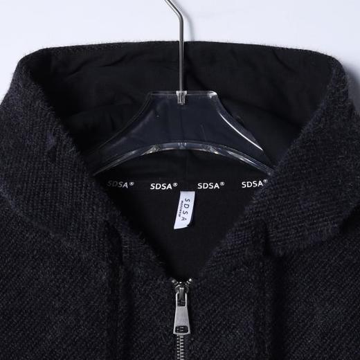 WT302SDSA男士秋冬新款痞帅男装美式撞色字母绒毛拉链连帽卫衣百搭时尚 商品图2