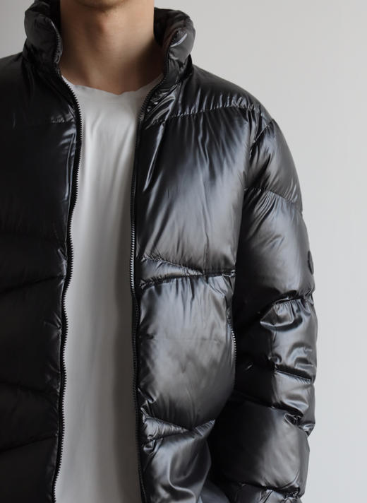 M0nc法萌 Y0nne 斜纹拼接可拆卸连帽羽绒服外套 YR188 商品图5