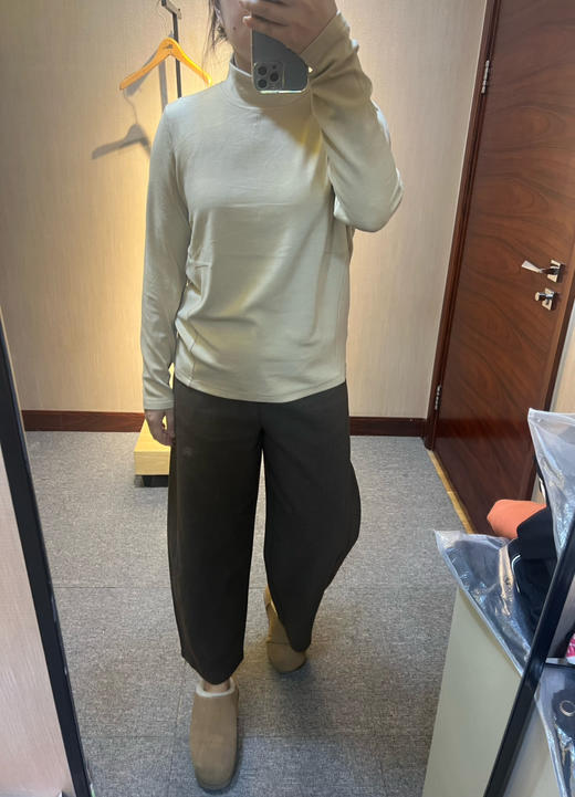 【爆款推荐】【软 发热绒保暖】水淼2025冬新款百搭显瘦发热绒打底衫1882 商品图7