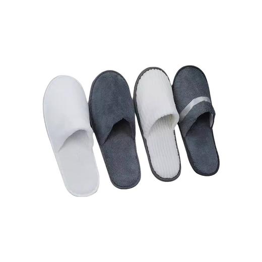 一次性拖鞋珊瑚绒加厚保暖防滑美容院酒店居家专用品民宿现货批发 商品图4