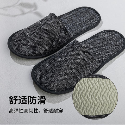 100双五星级宾馆酒店一次性拖鞋防滑加厚底待客旅行美容院批发 商品图2