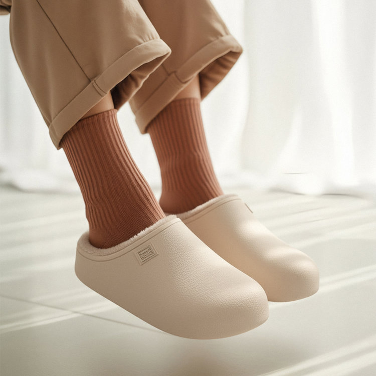 2双更划算！it hut 鞋面防水 勃肯棉拖鞋 保暖不闷脚 鞋底柔软 3色可选