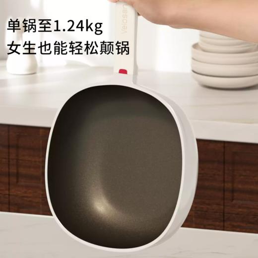 Velosan钛陶不粘小方锅 | 捡漏99元抢！采用纯钛技术 健康无PFOA涂层 把手带红点温显 锅盖微压 耐磨耐高温 物理防粘 商品图3