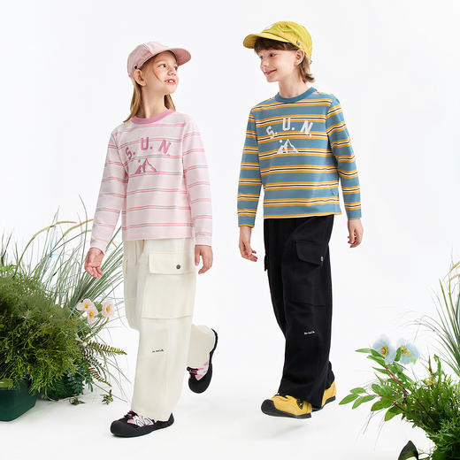 男女童全腰梭织单裤春季新款安奈儿童装EM616547 商品图3