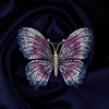 高级感重工优雅彩色锆石蝴蝶胸针，精美昆虫别针女高端礼服胸花配饰LY-M-328 商品缩略图0