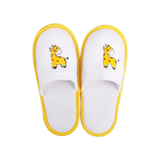 儿童一次性拖鞋批发酒店幼儿园家用室内拉毛绒拖鞋卡通加厚鞋批发 商品图4