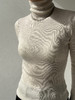 Puree｜#1971 Ribbed Baciscs Turtleneck 高垂领 精纺丝羊绒罗纹打底 [  白 / 黑  ] 商品缩略图2