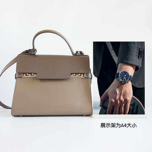 【95新】DELVAUX德尔沃Tempete大号灰色Tempete手提单肩包女士251125AK07 商品图8
