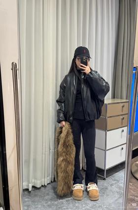 D120214邓紫棋同款2025秋冬蛋白皮棉服男女同款面包服