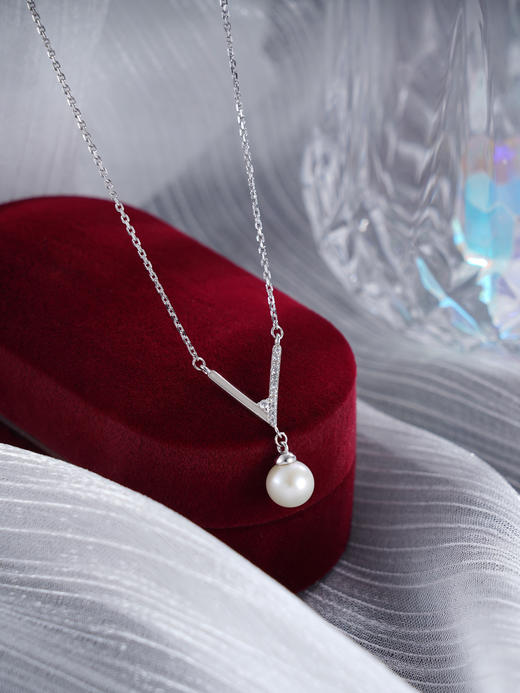 子佩集S925银珍珠套链【TM0539-XF】纯银珍珠项链2412 商品图0