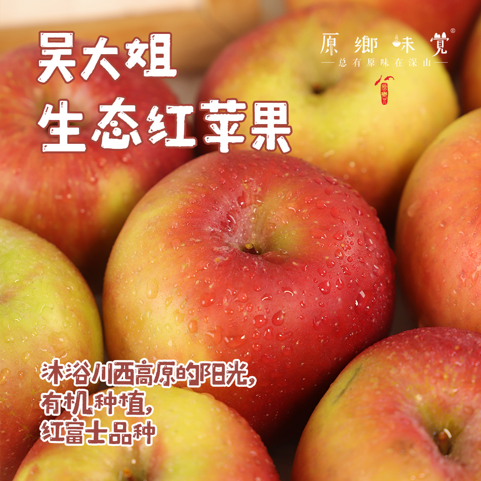 小金吴大姐生态红苹果（基地直发-邮政平邮） | 多种规格，来自四川小金，生产者：吴明清【合作生产·公平贸易】