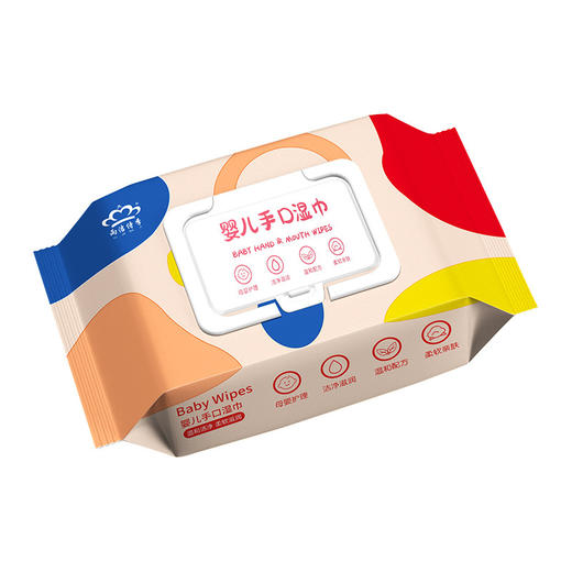 婴儿手口专用湿巾带盖批发整箱学生新生儿宝宝清洁湿纸巾厂家代发 商品图4