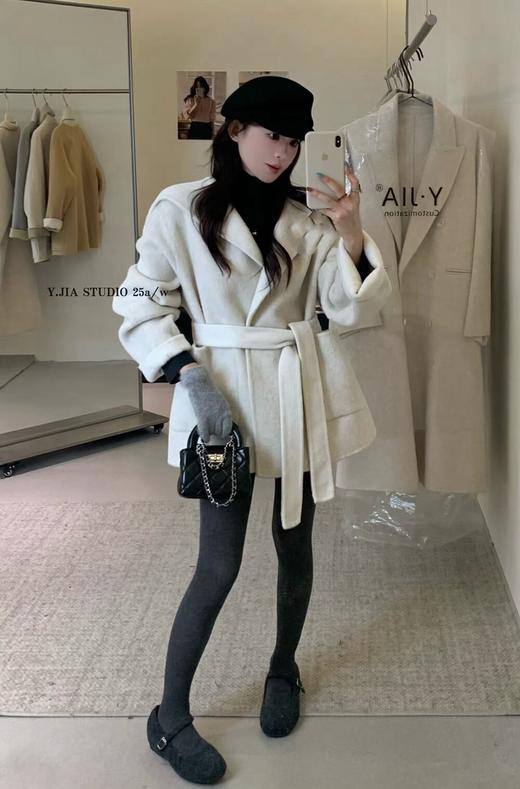 【西蒙日记青乔慕染撞色双面羊毛呢大衣HDYPHJL】纯手工裁剪缝制，一件能穿三五年‼ ✅绝对是惊艳四座的秋冬战袍·更有设计感、更时髦、更贵气-XMRJ 商品图1