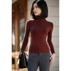 软弹15色羊毛针织打底衫 贴肤不扎 人手2件的百搭打底衫 纯色紧身羊毛打底衫高弹针织衫女2900 商品缩略图4