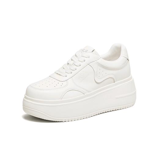 【百思图】BF楼百思图2026春季新款厚底增高小白鞋板鞋女运动休闲鞋UCG07AM6吊牌价899.现价369 商品图0