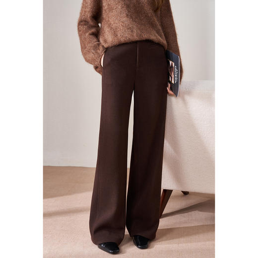 【糯米神裤】厚实保暖【一条过冬”醋酸羊毛】直筒裤西裤保暖显瘦百搭 米思阳2025冬季新品直筒休闲裤5625 商品图5