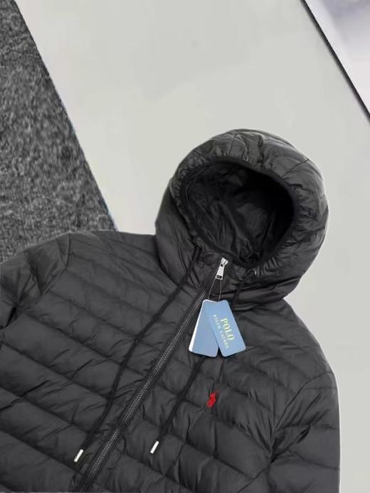 D120208冬季新品轻薄款连帽小标羽绒服外套男女同款 商品图12