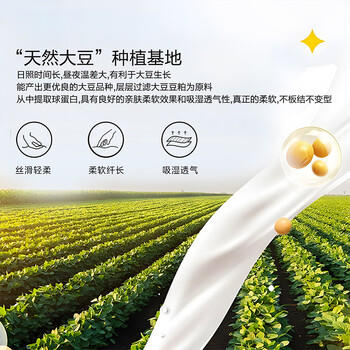 水星家纺被子大豆被60%大豆纤维被春秋被双人空调被芯200x230cm约5.1斤 商品图0