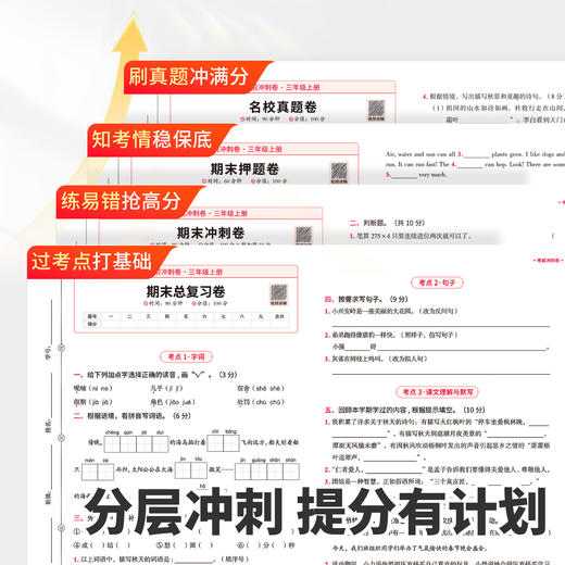 【斗半匠】人教版1-6年级语数英期末考前冲刺卷复习冲刺卷 商品图3