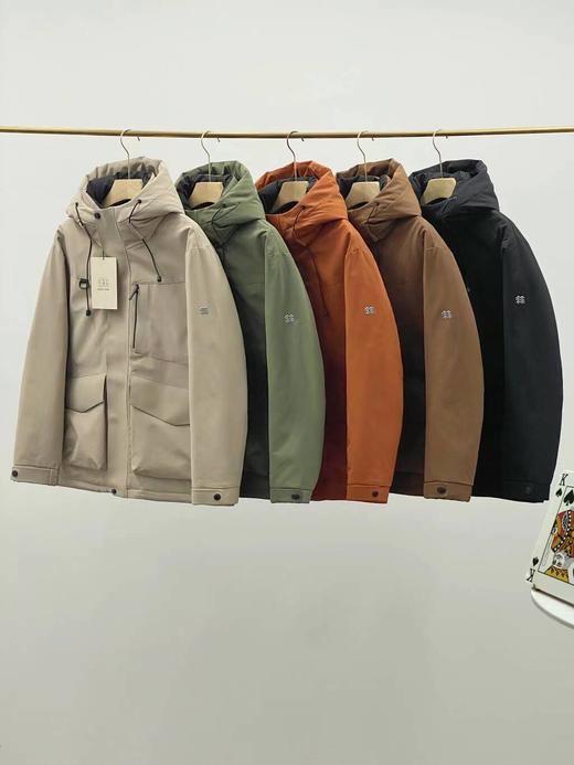 D120201户外防水防风透湿男女中量连帽运动羽绒服外套 商品图0