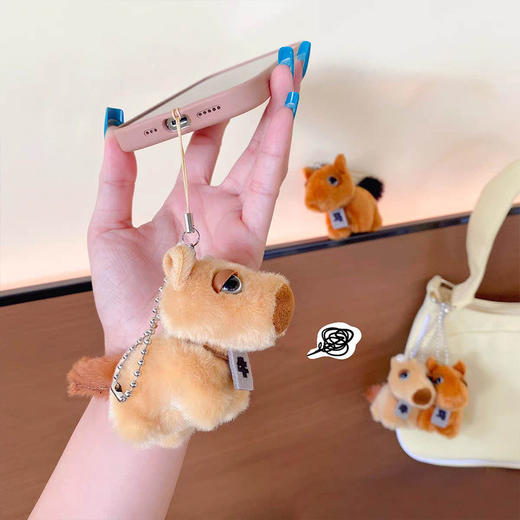 超萌磁吸对装小鼻噶纯牛马毛绒匙扣-纪念日百货门店同款167543162 商品图1