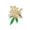 精致锆石创意桂花系列胸针，淡水珍珠高级感轻奢胸花配饰衣饰LY-Z-235 商品缩略图3
